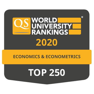 VŠE scores in QS World University Rankings by Subject 2020