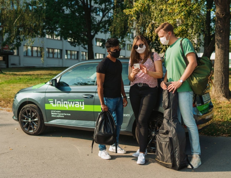 Služba studentského sdílení aut Uniqway rozšiřuje flotilu a je dostupná i v Mladé Boleslavi